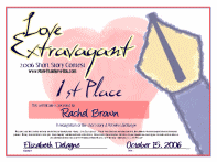 1st Place Love Extravagant Short Story Competition